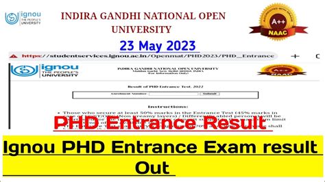 uok result 2023|Result Ph.D. Entrance Test .